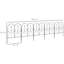 Alorie 81cm H x 305cm W Metal Fence Panels Included