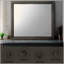 Miroir à finition chêne gris