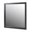Miroir de commode Noe Celia, cadre en bois massif gris de luxe rétro, 40 pouces