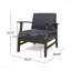Fauteuil club de patio Perla gris foncé-1932457826