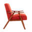 Chaise d'appoint rembourrée en tissu avec pieds en bois d'hévéa Ammanda-1779010809