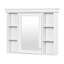 Armoire de rangement murale avec porte miroir