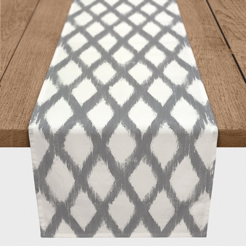 Chemin de table Carlvin, 90 po x 16 po, gris