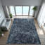 Tapis gris en fourrure de lapin Rex, tapis en poils de lapin véritable, tapis à poils longs fabriqué à la main, tapis moelleux doux pour le salon, taille personnalisée disponible-1622139358