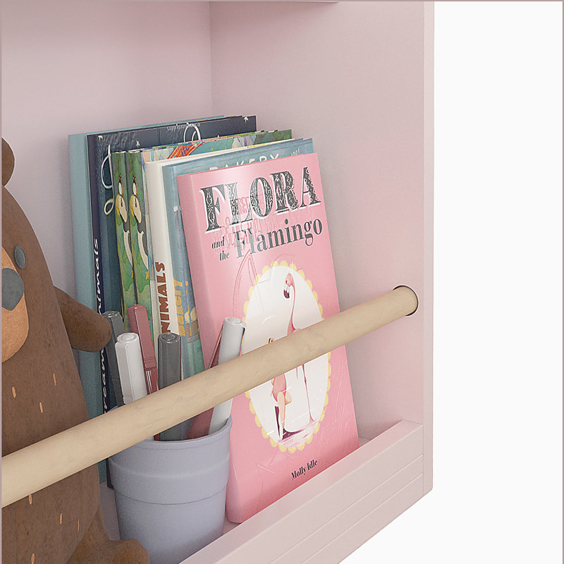 3 Tier Kids Book Shelf,Kids Book Rack, Pink