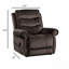 Fauteuil inclinable gris foncé à assise transitionnelle - Coffre de siège en acier, accoudoirs roulés, ports USB, contrôleur câblé
