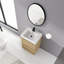 Meuble-lavabo autoportant simple 24 po avec plateau en résine Hollah-588823575