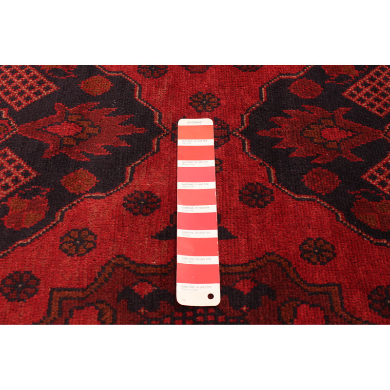 Tapis unique en laine noué à la main 4 pi x 6 pi 7 po nouvel âge Iolia