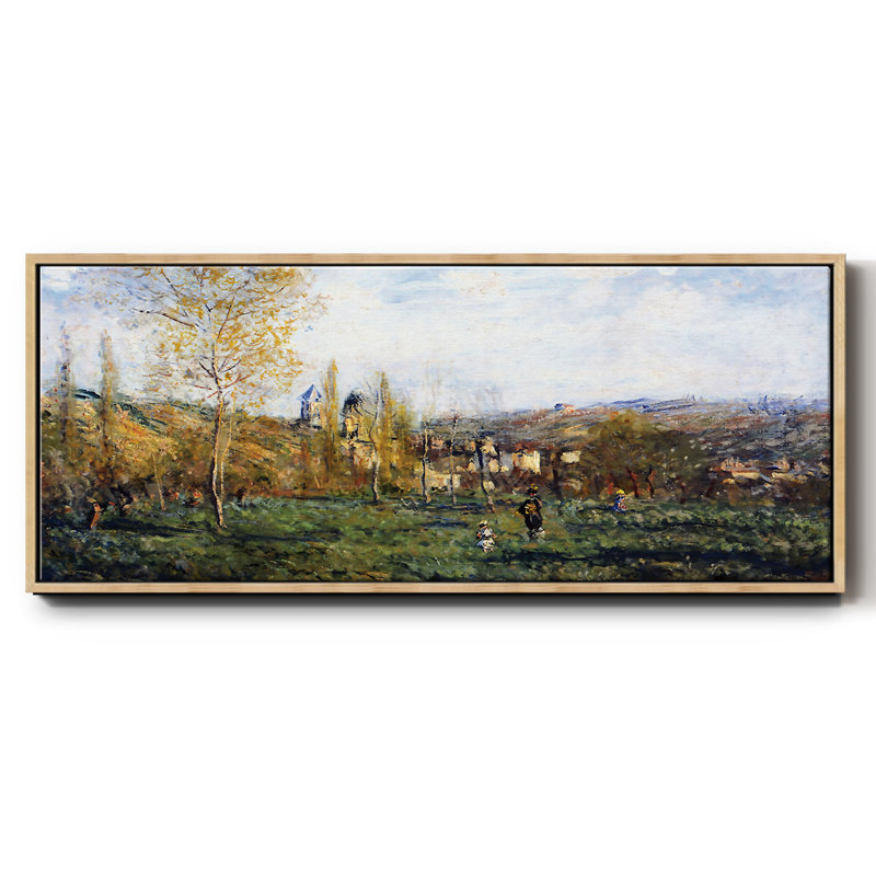 Le printemps à Vetheuil, 1880 - toile encadrée, H 8 po x l 20 po
