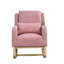 [Vidéo] Fauteuil à bascule décontracté moderne à dossier haut de 27,5 po avec un coussin lombaire Welike-990892384