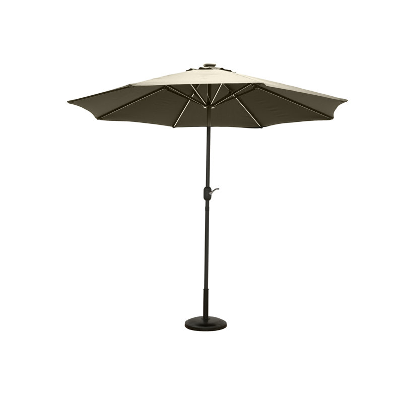 267cm Lighted Market Parasol, Cream