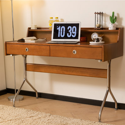 Kalishia Solid Wood Top Writing Desk