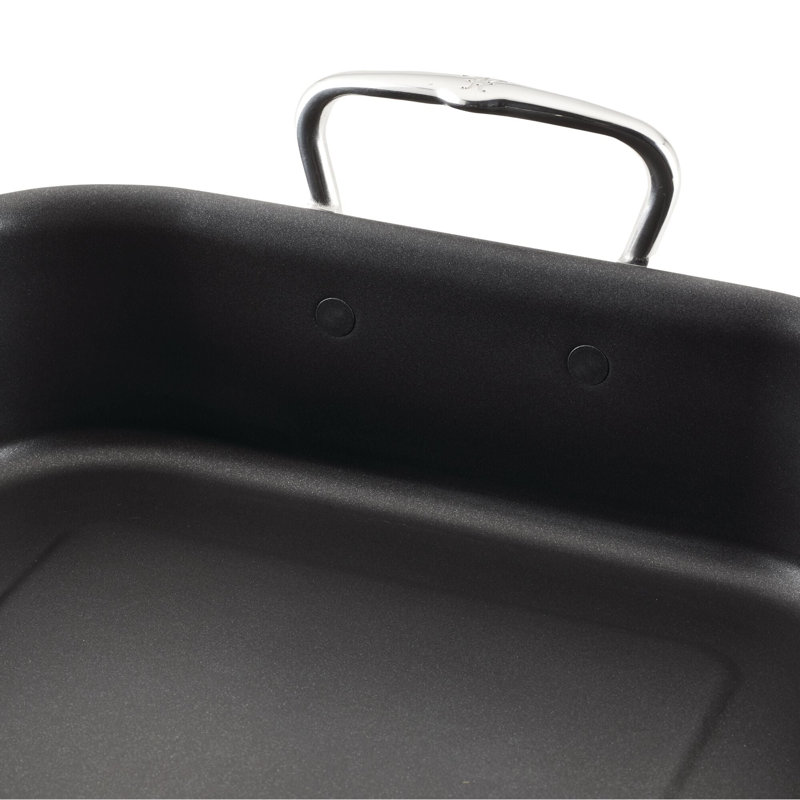 Provisions 17.25 x 12.4" x 3.54" Large Classic Nonstick Roaster with Rack (42cm x 30cm x 9cm)