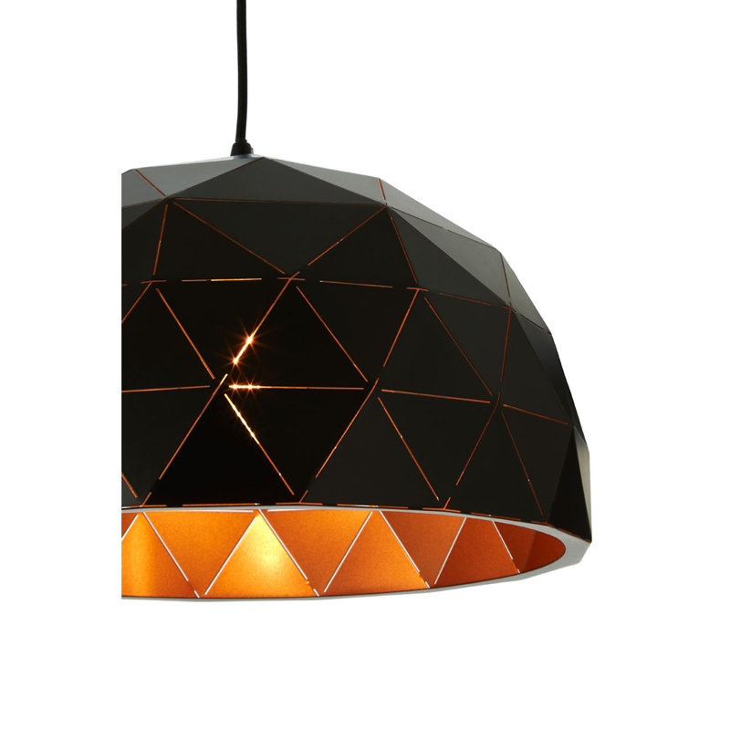 Cosima 1 - Light Single Pendant, Matte Black, Black/Gold