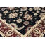 Hand-Knotted High-Quality Black and Rust Area Rug