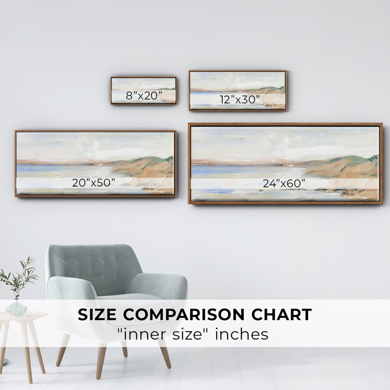 Shoreline Study II- Framed Canvas