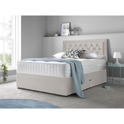 McBain Upholstered Divan Bed with Mattress