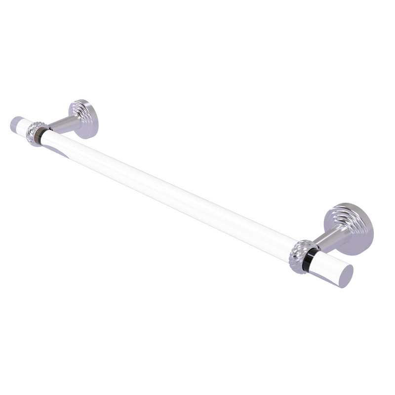 Barre à serviettes murale Pacific Beach, Chrome satiné, H 3,985 po x l 22 po x P 2,2 po