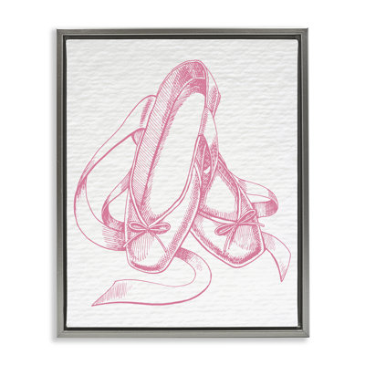 «Pink Ballet Slipper», art mural encadré par Daphne Polselli