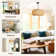 Avag 19.7" Boho Rattan 5 Lights Chandelier(Bulbs Included)