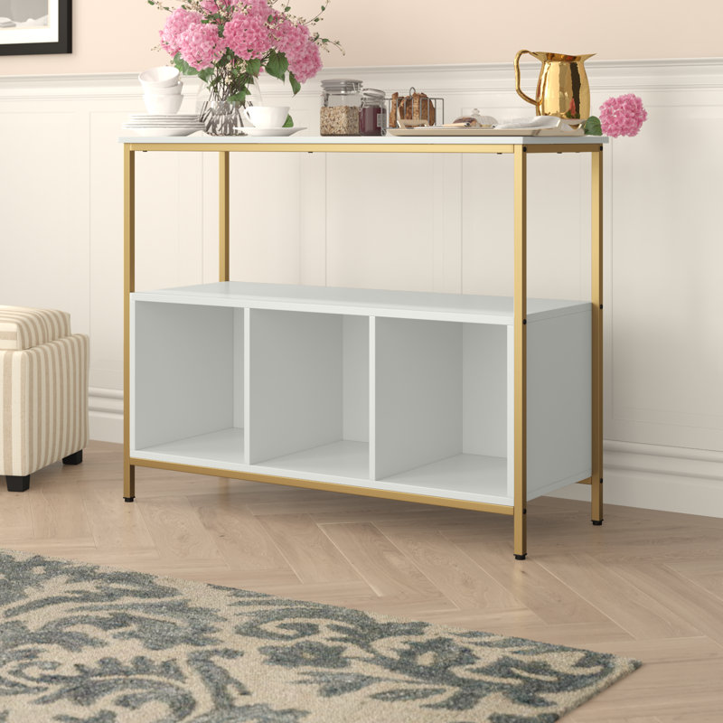 Wendover 43.5'' Sideboard, White/Gold
