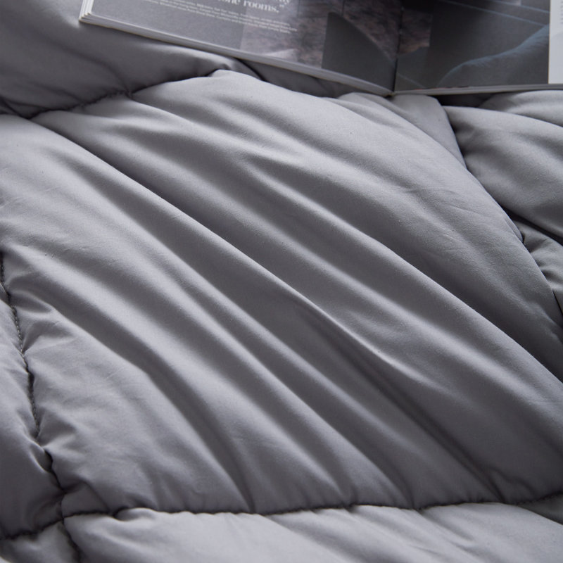 Snorze Cloud Cotton Cloud Coma Inducer Oversized Comforter, Alloy Gray, Twin Extra Long