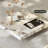 Luxury-Style Square Marble Coffee Table-990187826