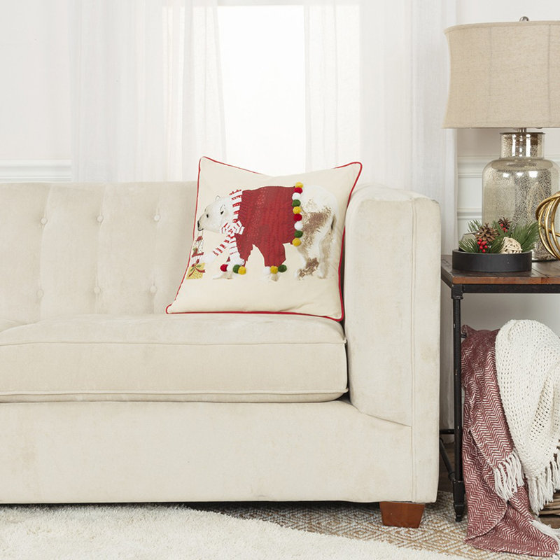 Embroidered Reversible Pillow Insert