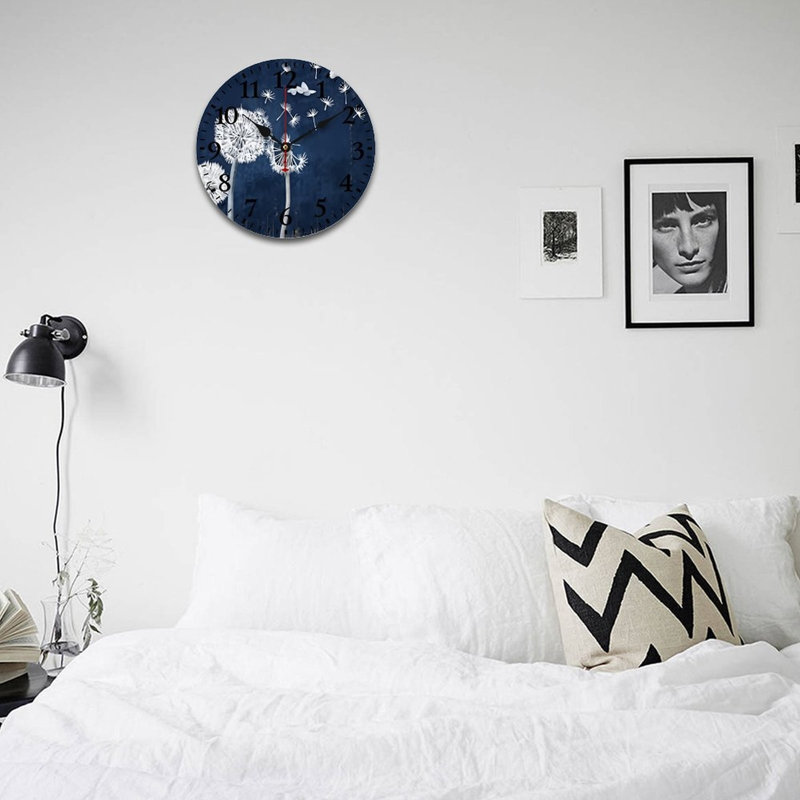 Blue Dandelion Home Wall Decor, 12" X 12"
