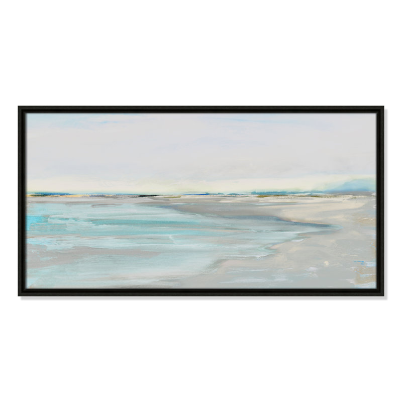 Inlet at Dusk - Panorama Version Print par Val Rhodes, H 16,5 po x l 31,5 po, Espresso