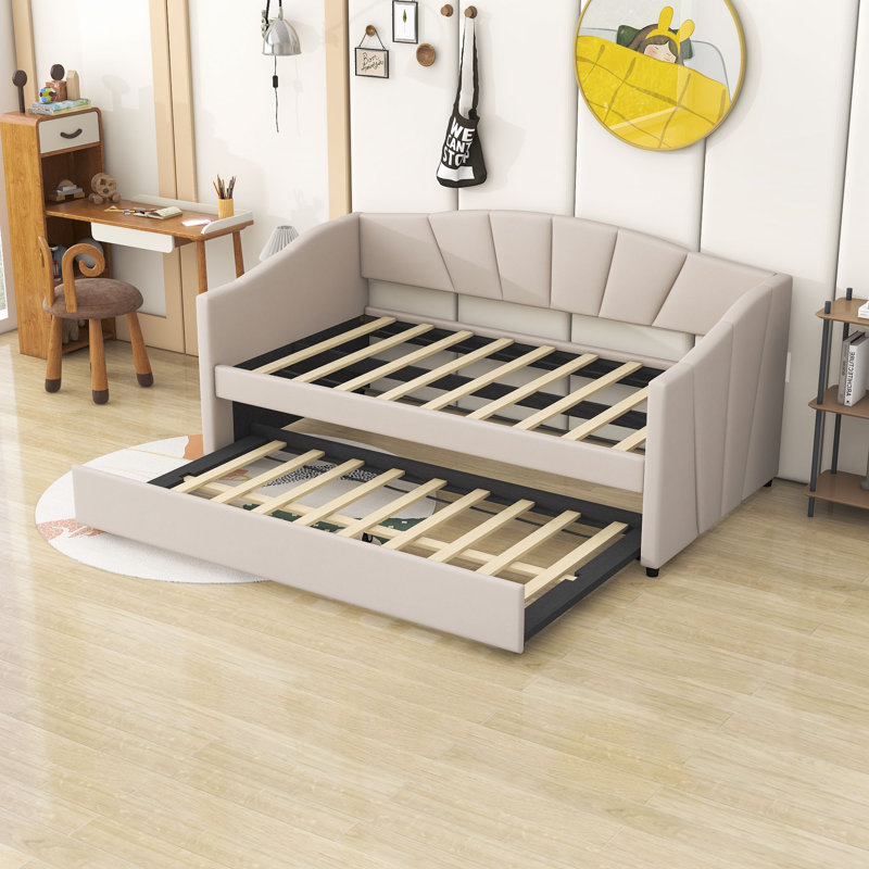 Gisselle Upholstered Daybed, Beige