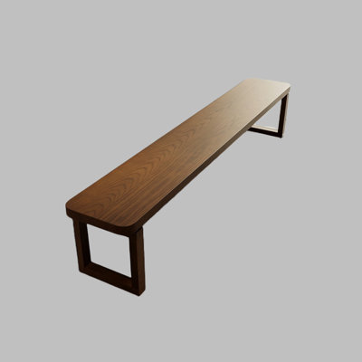 Solid Wood Brown Bench