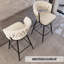 Ensemble de tabourets de bar 26 po en lin tissé avec 2 chaises seulement, sans les tables-1536366612