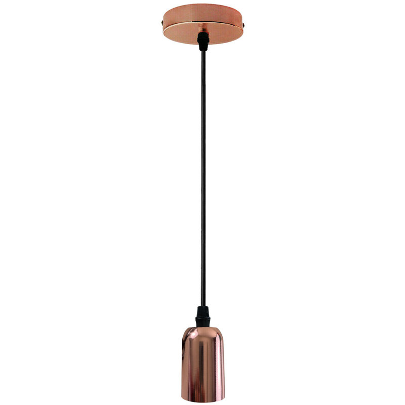 Aniston 1 - Light Bulb Pendant, Rose Gold