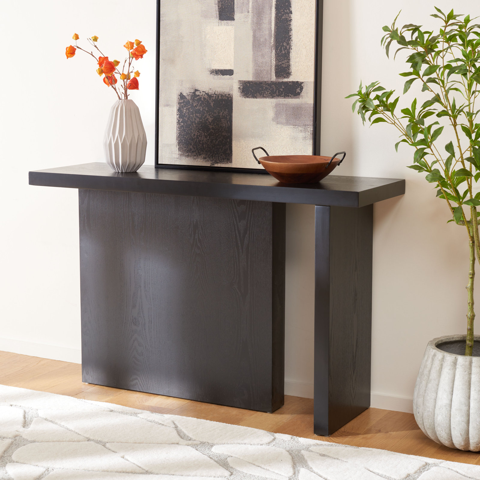 Aava 47" Console Table, Black