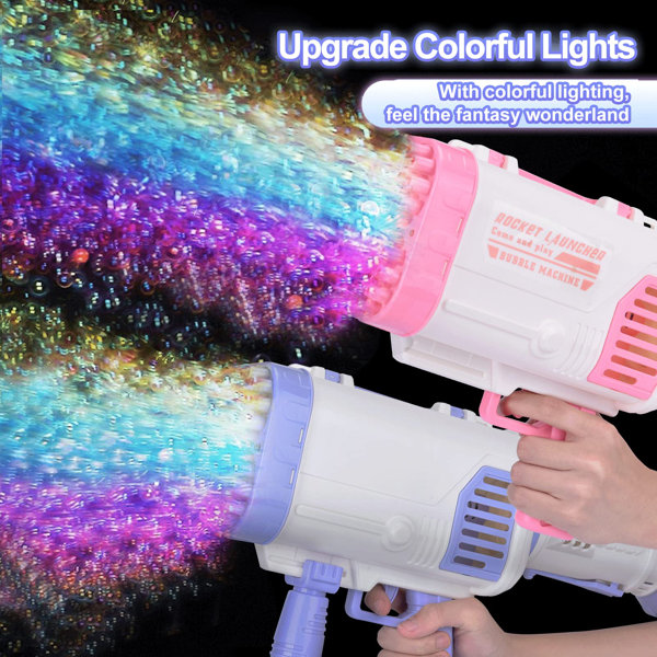 Bazooka Bubble Gun 132 Holes - Pink – Blue Seven