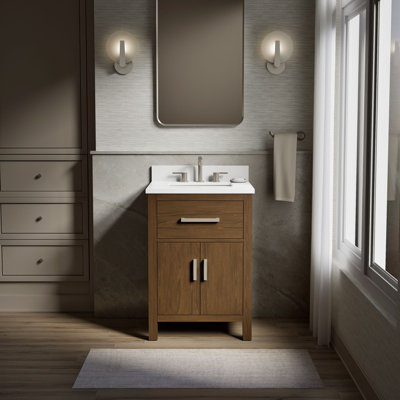 Meuble-lavabo avec lavabo et plateau en quartz Kresla