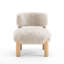 Chaise d'appoint rembourrée en tissu Lana-764481609