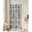 CD/DVD Rack, 272 CD Storage Racks Shelf, Storage Tower with Adjustable Shelves, Media Display Stand Units for Living room, Study, 20 x 17 x 213 cm, White 