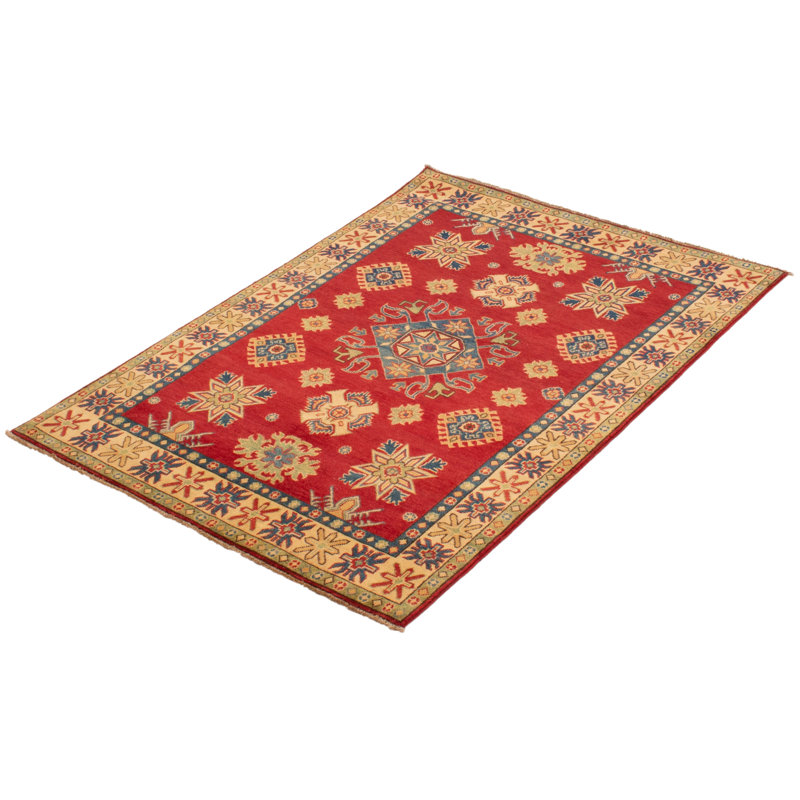 Raigen One-of-a-Kind 4'9" X 6'5" New Age Wool Area Rug in Red
