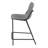 Upholstered Counter Stool with Metal Frame-1946632723