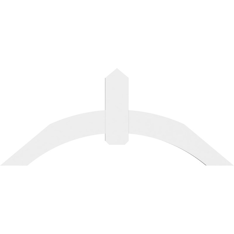 Support pour pignon en PVC Archdale, H 25 po x l 60 po (pas: 10/12), P 2 po x F 6 po