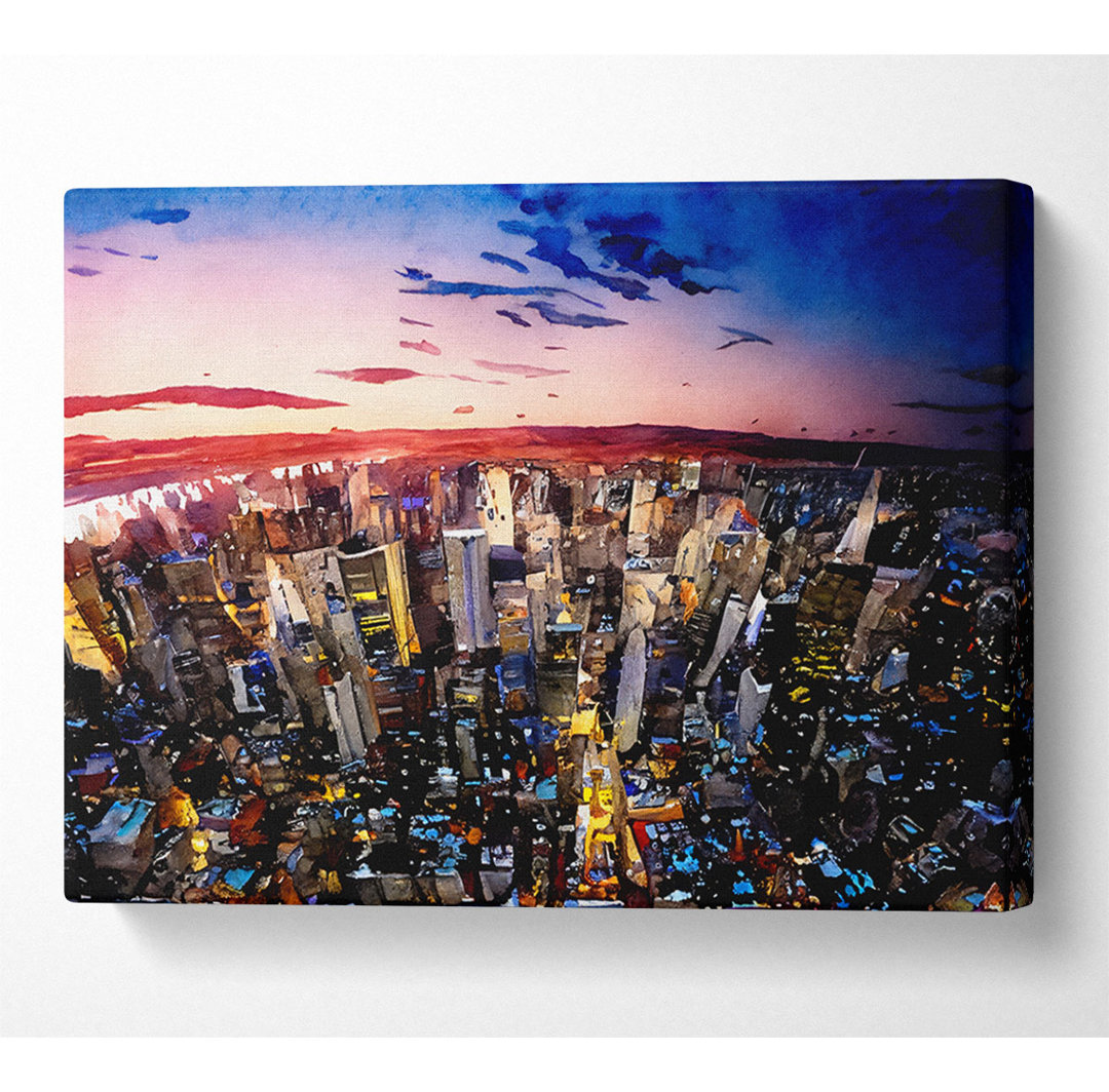 New York Sunrise - Kunstdrucke auf Segeltuch