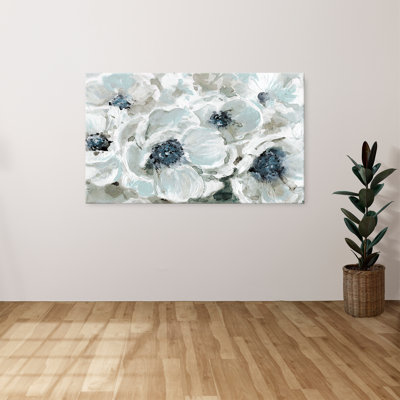 "Blues in Bloom" par Carol Robinson, reproduction sur toile