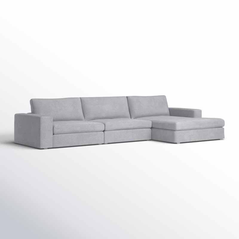 Canapé modulaire 3 pièces Ojai, Accoudoir à droite (vu de face), Light Grey