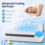 Grand matelas hybride 12 po dans une boîte avec ressorts ensachés moyens, CertiPUR-US