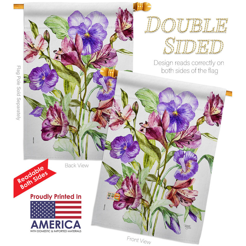 Double Sided 40'' H x 28'' W Polyester House Flag