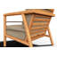 Fauteuil club d'extérieur en teck Mesak avec coussin Sunbrella-1078743029