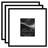 20x20 Poster Frame - Use as 8x10 Frame with Mat or 20x20 Frame Without Mat - Black