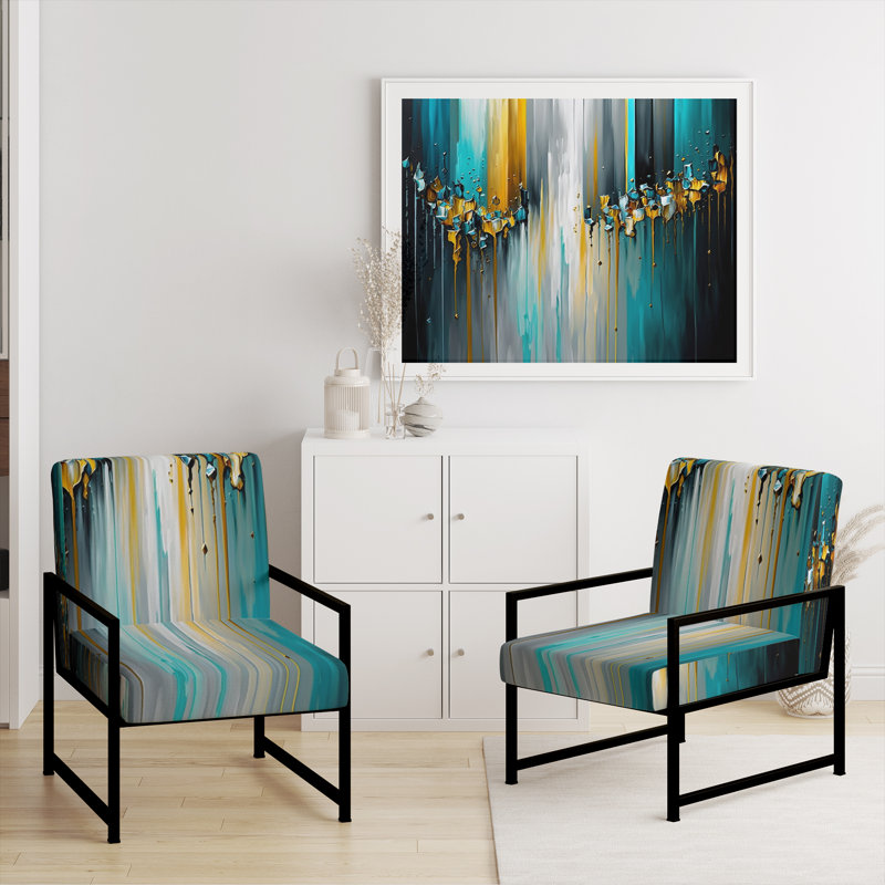 Chaise rembourrée Daidone, Noir